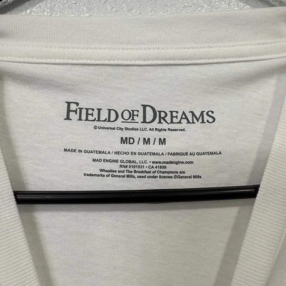 Field of Dreams Movie T Shirt White Baseball Graphic Print‎ Mens Medium M - Picture 3 of 7